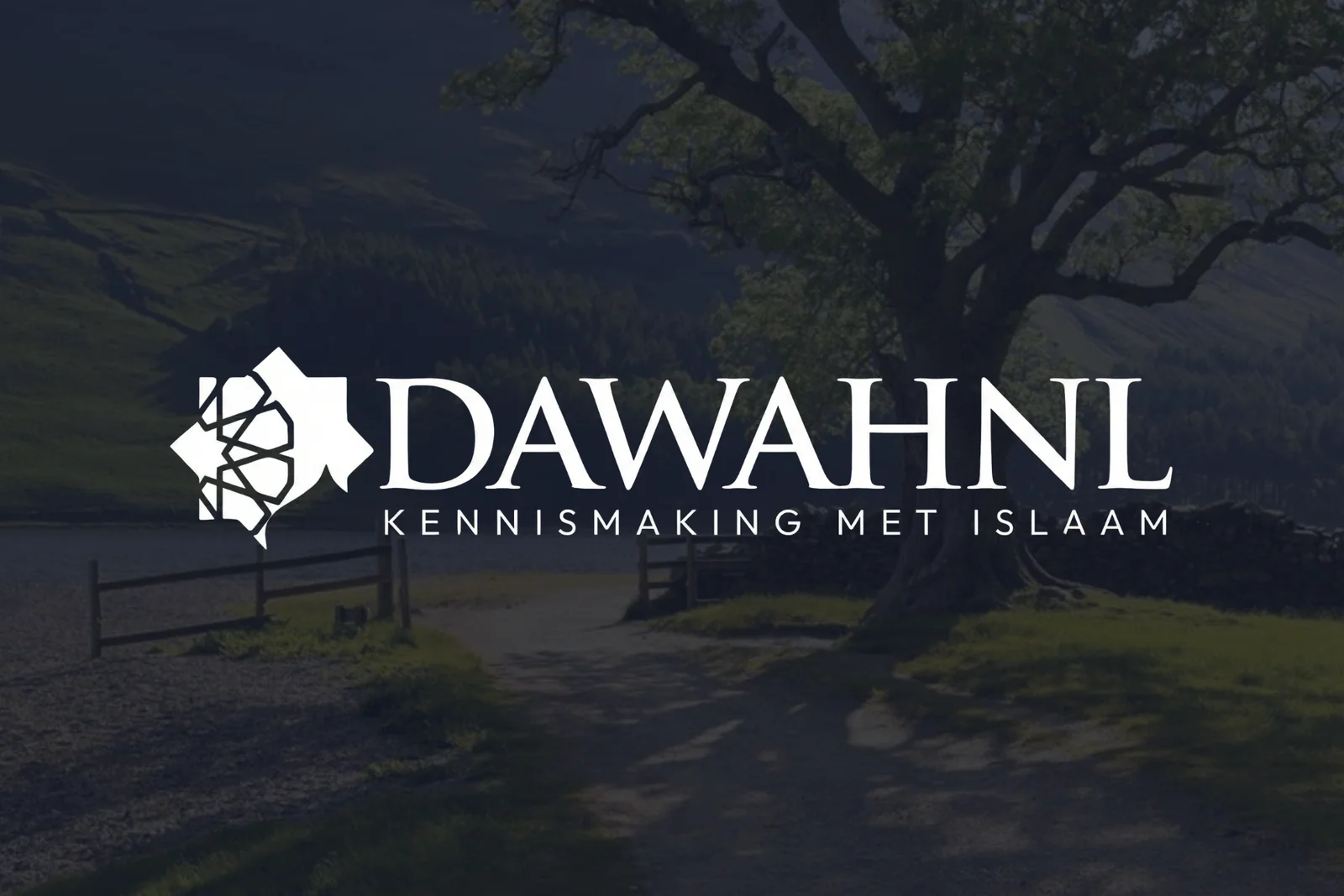Homepage van dawahnl.nl, ontworpen en gebouwd door Yawm